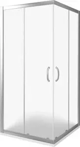 Душевой уголок Good Door Infinity CR-80 с поддоном, профиль хром, стекло матовое (ИН00015, ЛП00007)