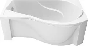 Акриловая ванна BAS Капри правая 170х94,5 с каркасом, слив-перелив, фронтальная (В 00016, Э 00016)