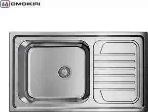 Мойка кухонная OMOIKIRI Haruna 86-IN, 860*500, нержавеющая сталь (4993451)