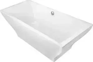 Квариловая ванна Villeroy Boch La belle св/стоящая с пан 180x80 белая слив-перелив хром (UBQ180LAB2PDV-01)