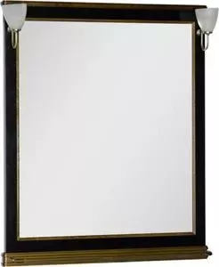 Зеркало AQUANET Валенса 100 черный краколет/золото (180294)