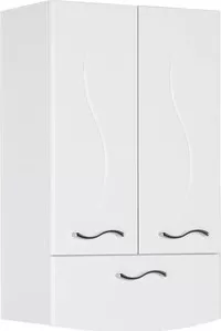 Фото №1 Шкаф верхний AQUANET навесной Моника 50, 2 дверцы, 1 ящик, белый (186780)
