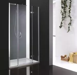 Душевая дверь CEZARES BERGAMO-W-B-13-90+60/60-C-Cr-R правый, профиль хром, стекло прозрачное