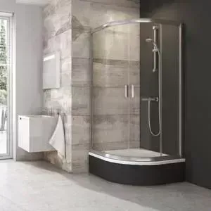 Душевой уголок RAVAK Blix BLCP4 80x80x175 см, стекло матовое Грапе, профиль хром (3B240C40ZG)