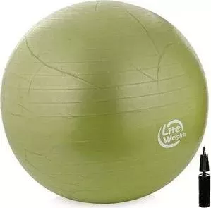Гимнастический мяч LITE WEIGHTS 1866LW (65см, антивзрыв, с насосом, салатовый)