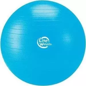 Гимнастический мяч LITE WEIGHTS 1867LW (75см, антивзрыв, с насосом, голубой)