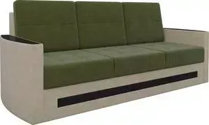 Диван Мебелико Белла микровельвет зелено-бежевый