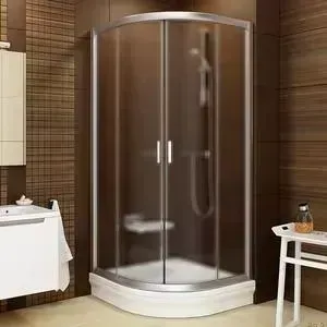 Душевой уголок RAVAK Blix BLCP4 80x80 см, с поддоном, стекло матовое Грапе, профиль сатин