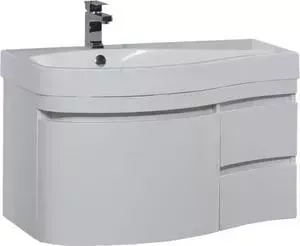 Тумба под раковину AQUANET Сопрано 95 L белый (3 ящика) (169660)