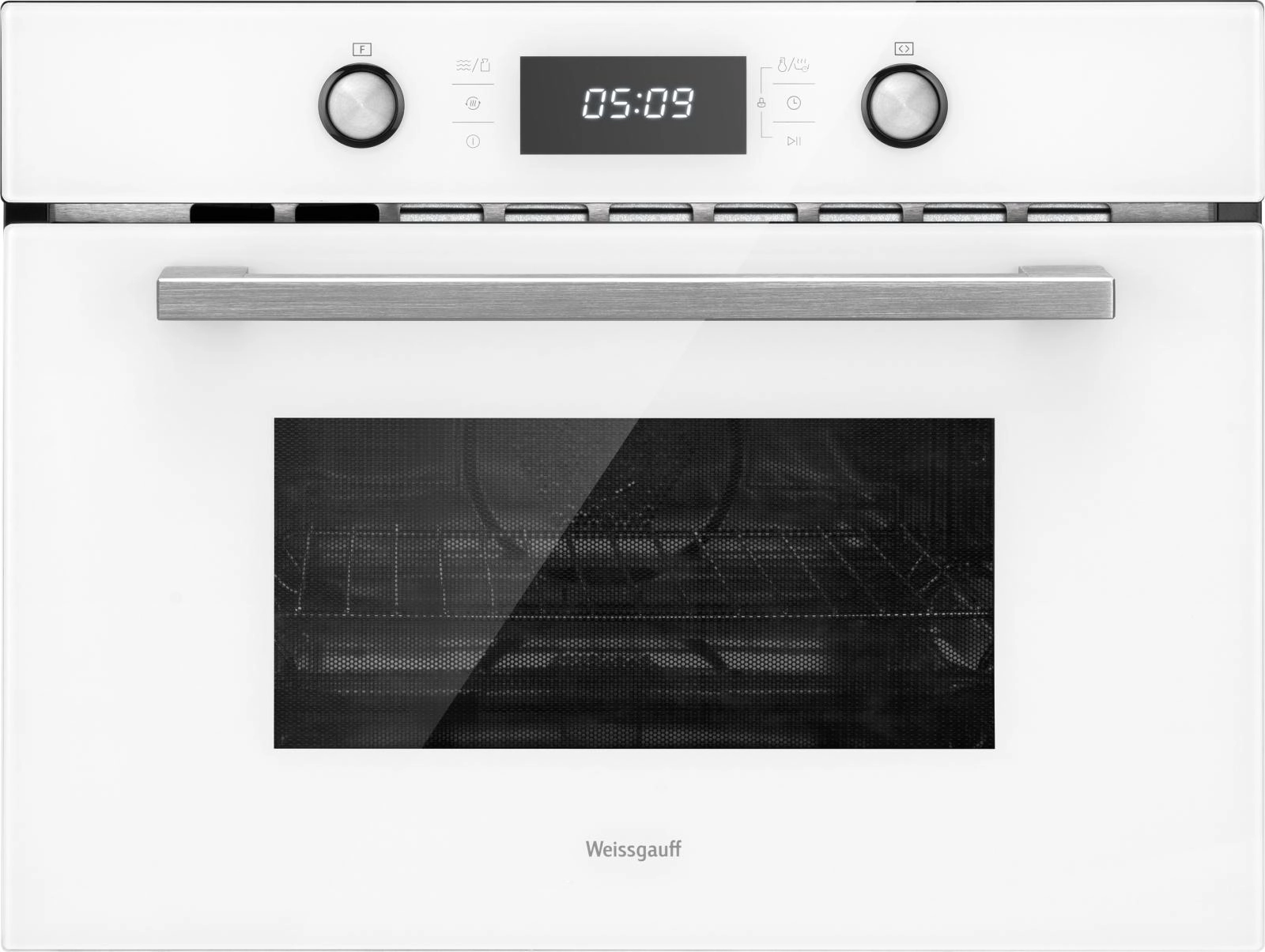 Духовой шкаф электрический Weissgauff компактный с СВЧ OE 449 PDW