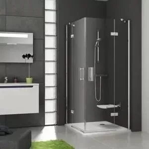 Душевой уголок RAVAK Smartline SMSRV4 80x80 см, с поддоном, стекло прозрачное, профиль хром