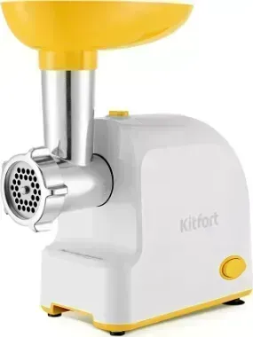 Мясорубка KITFORT KT-2113-2 бело-желтая