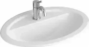 Раковина мебельная Villeroy Boch Loop and friends накладная 66х47 см с 1 отв белый альпин с переливом (51556001)