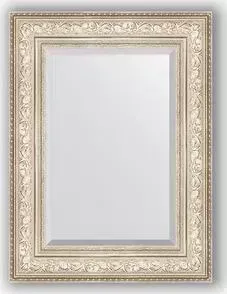 Зеркало Evoform с фацетом в багетной раме Exclusive 60x80 см, виньетка серебро 109 мм (BY 3400)