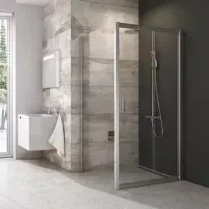 Душевой уголок RAVAK Blix BLDP2+BLPS 120x100 см, стекло прозрачное, хром