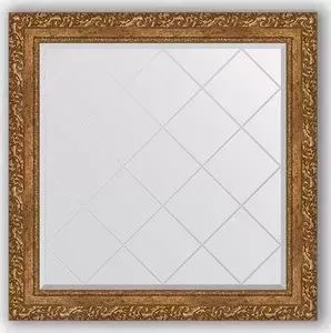Зеркало Evoform с гравировкой Exclusive-G 85x85 см, в багетной раме - виньетка бронзовая 85 мм (BY 4314)