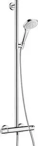 Термостат для душа Hansgrohe Croma Select E с душевым гарнитуром, белый/хром (27259400)