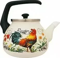 Чайник эмалированный INTEROS 3.0 л Петушок 3.0л 16366а