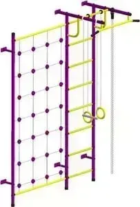 Детский спортивный комплекс ПИОНЕР С3С пурпурно/жёлтый