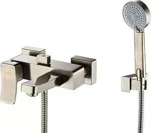 Смеситель для ванны Wasserkraft Exter 1600 бронза светлая (1601)
