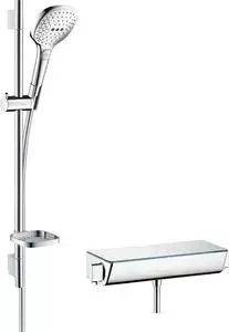 Термостат для душа Hansgrohe Raindance Select E с душевым гарнитуром, хром (27038000)