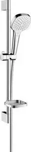 Душевой гарнитур Hansgrohe Croma Select E Vario 65 см, с мыльницей, белый/хром (26586400)