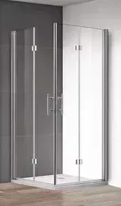 Душевой уголок CEZARES ECO-O-ASH-2-80/90-C-Cr профиль хром, стекло прозрачное