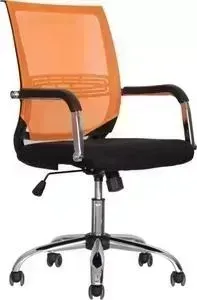 Кресло офисное Стимул-групп CTK-XH-6057 CH black (сиденье черная сетка) / orange (спинка оранжевая сетка)