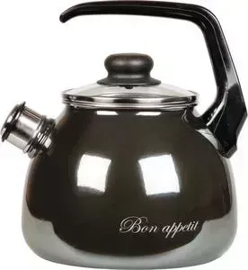 Чайник VITROSS эмалированный 3.0 л Bon Appetit мокрый асфальт 1RC12