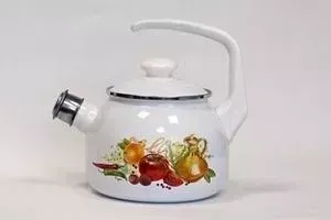 Чайник эмалированный Лысьвенские эмали 2.5 л Итальянская кухня 2711АП/4