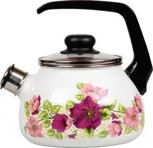 Чайник VITROSS эмалированный 2.0 л Violeta белый 1RA12