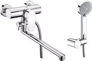Смеситель для ванны Wasserkraft Donau 5300 с длинным изливом (5302L)