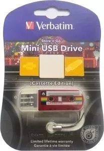 Флеш-накопитель VERBATIM 32Gb Mini Cassette Edition Red (49392)