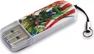 Флеш-накопитель VERBATIM 16GB Mini Tattoo Edition USB 2.0 Дракон (49888)
