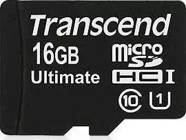 SD карта TRANSCEND 16GB microSDHC Class 10 UHS-1 (TS16GUSDCU1)