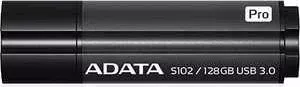 Флеш-накопитель A-DATA 128GB S102 PRO USB 3.0 Серый алюминий (Read 600X) (AS102P-128G-RGY)