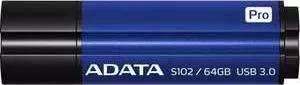 Флеш-накопитель A-DATA 64GB S102 PRO USB 3.0 Синий алюминий (Read 600X) (AS102P-64G-RBL)