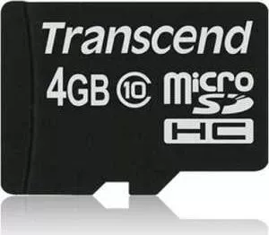 SD карта TRANSCEND microSD 4GB microSDHC Class 10 (TS4GUSDC10)