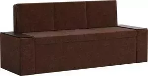 Кухонный диван Мебелико Лина Микровельвет (коричневый)