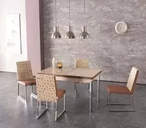 Стол раскладной AlwaysSTAR кухонный M21 cappuccino, 4 стула S21 cappuccino Комплект 4