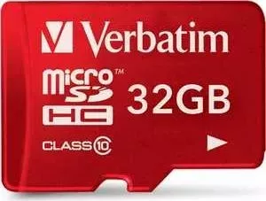 SD карта VERBATIM microSD 32GB Class 10 UHS-I (SD адаптер) (44044)