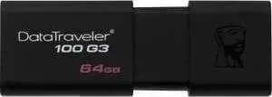 Флеш-накопитель KINGSTON 64GB DataTraveler Traveler 100 G3 черный (DT100G3/ 64GB)
