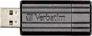 Флеш-накопитель VERBATIM 64GB PinStripe Черный (49065)