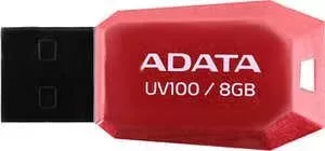 Флеш-накопитель A-DATA 8Gb UV100 Красный (AUV100-8G-RRD)