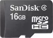 SD карта SANDISK microSD 16GB Class 4 (SD адаптер) (SDSDQM-016G-B35A)
