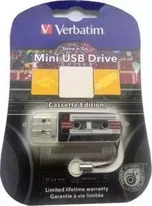 Флеш-накопитель VERBATIM 32Gb Mini Cassette Edition Black (49391)