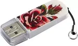 Флеш-накопитель VERBATIM 8Gb Mini Tattoo Edition Rose (049881)