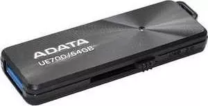 Флеш-накопитель A-DATA 64GBDashDrive Elite UE700 USB 3.0 Черный металлич. (AUE700-64G-CBK)