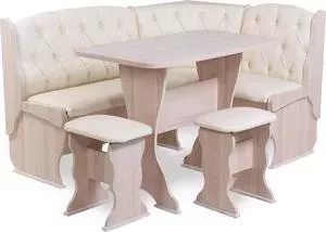 Набор мебели для кухни Бител Орхидея - люкс (ясень, Борнео крем, ясень)