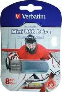Флеш-накопитель VERBATIM 8Gb Mini Graffiti Edition Hockey (049878)